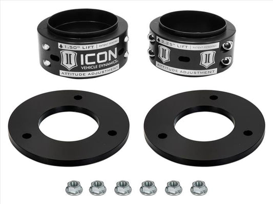 ICON Alloys 17-20 Ford Raptor .5-2.25" Lift Adjustment Collar Front Leveling Kit